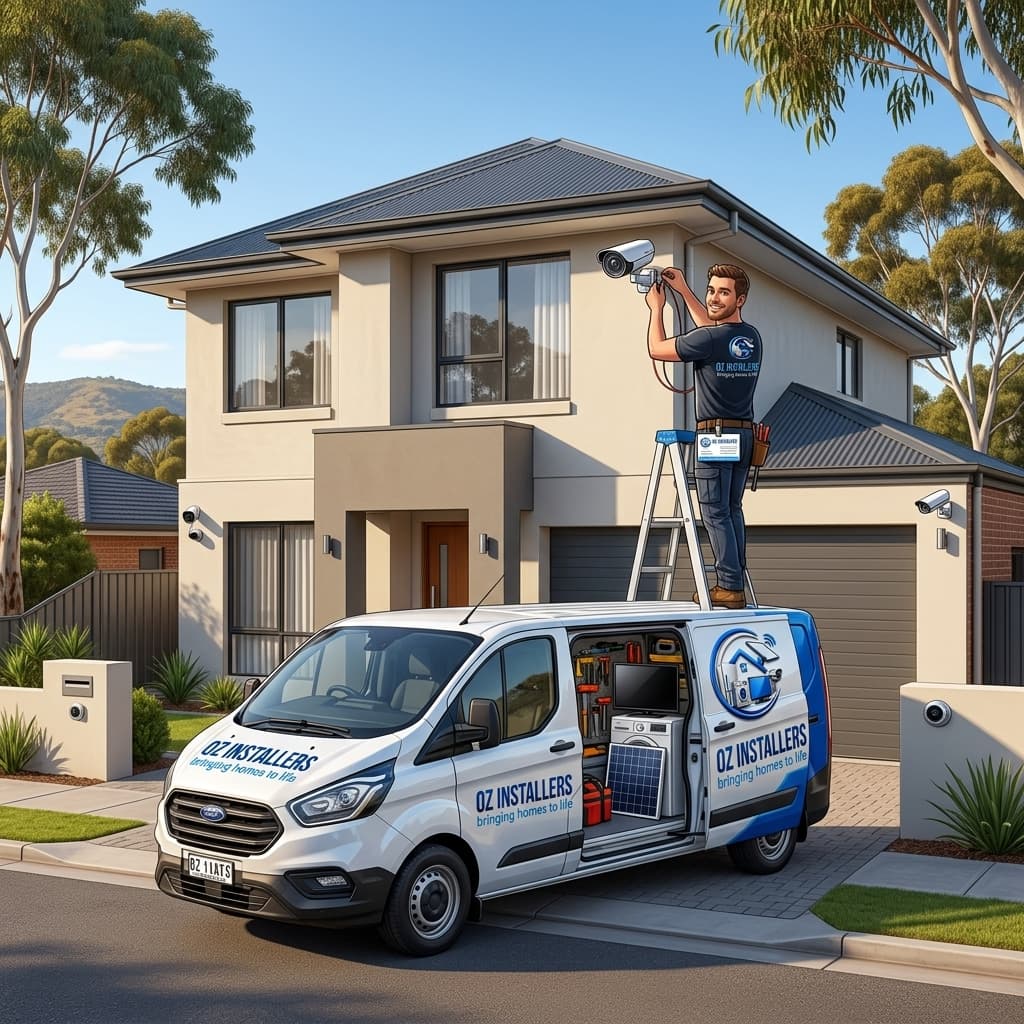 CCTV security camera installation on a building exterior